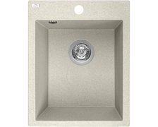 Laveo CHICHI jednokomorový granitový drez 39 x 48 cm, bež SBH_410T