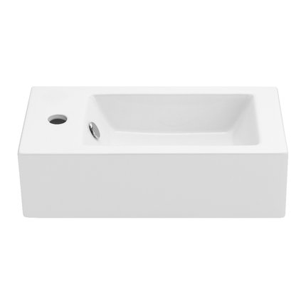 Uptrend – Umývadlo na stenu Auris L 50 × 25,5 cm biele lesklé ľavé TR4127