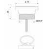 Land SIFÓN UMÝVADLOVÝ 5/4" bez výpuste, odtok priemer 32 mm SYF002