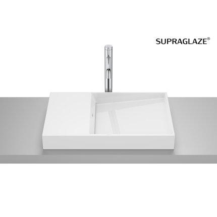 Roca HORIZON DASH FINECERAMIC® umývadlo na dosku 60 x 38 cm, biela SUPRAGLAZE® A327279S0B
