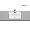 Roca GAP SQUARE keramické umývadlo zápustné 42 x 39 cm, biele SUPRAGLAZE® A3270Y9S00