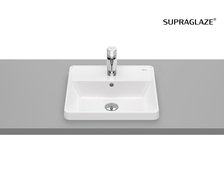 Roca GAP SQUARE keramické umývadlo zápustné 42 x 39 cm, biele SUPRAGLAZE® A3270Y9S00