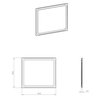 Elita MIA Led zrkadlo s osvetlením 80 x 80 cm, RE069510000010