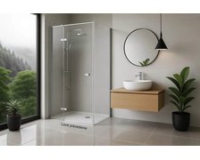 Rea ATLAS CHROM sprchový kút 80 x 90 x 200 cm, sklo číre, ľavý K4662 + K4333