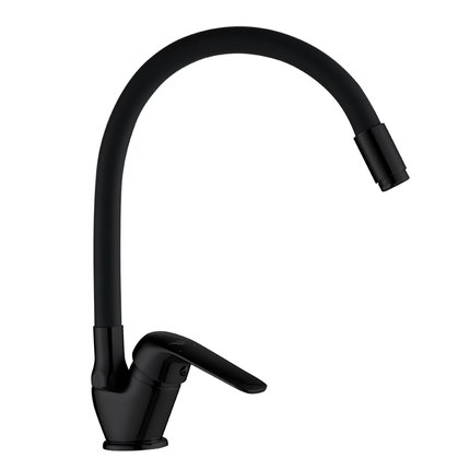 Kuchinox ELZA drezová vodovodná batéria s flexibilnou výtokovou hadicou F, čierna BKE_B67D