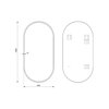 Home Anna zrkadlo oválne 50 x 100 cm