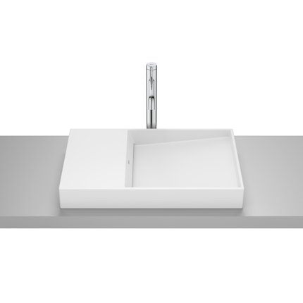 Roca HORIZON DASH FINECERAMIC® umývadlo na dosku 60 x 38 cm, biela matná A32727962B