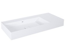 Elita Level ľavé nástenná umývadlo Solid Surface 100,5x45,5 cm White Matt RE041461185290