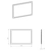 Elita MIA Led zrkadlo s osvetlením 100 x 80 cm, RE069511000010