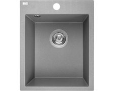 Laveo CHICHI jednokomorový granitový drez 39 x 48 cm, sivý SBH_510T