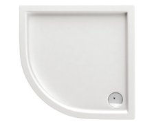 Deante MINIMAL štvrťkruhová sprchová vanička 100 x 5,5 cm biela KTN_051B