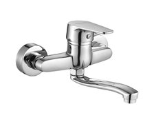 Kuchinox LUGA umývadlová batéria nástenná s pohyblivou výlevkou, chróm BQL_050D