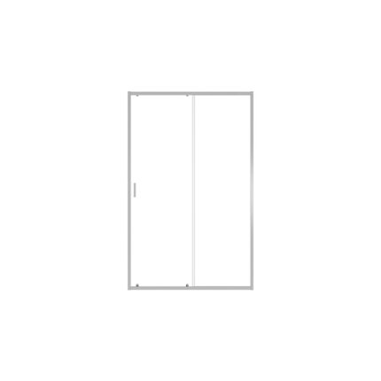 Besco ZARYA CHROM sprchové dvere posuvné 130 x 190 cm sklo číre DZ-130