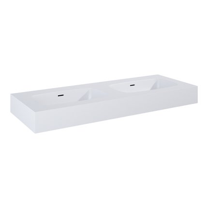 Elita DIMPLE DUO nástenné mramorové umývadlo 121 x 46 cm, White Matt RE041200025290
