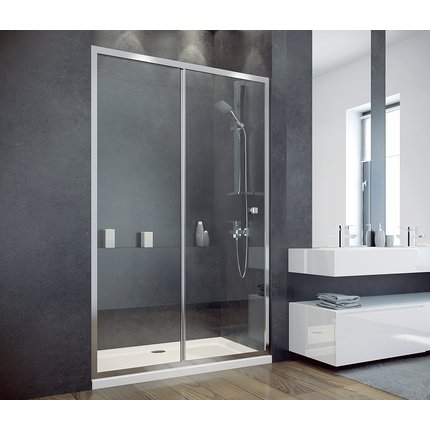 Besco sprchové dvere posuvné DUO SLIDE 110x195 cm, sklo číre