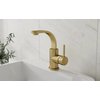 Besco DECCO II umývadlová vodovodná batéria brúsená zlatá BU-DII-ZS
