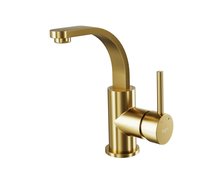 Besco DECCO II umývadlová vodovodná batéria brúsená zlatá BU-DII-ZS