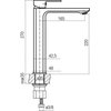 Rea BERTA 55 keramické umývadlo na dosku 56 x 35,5 cm U5055