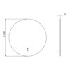 ROUND zrkadlo s LED osvetlením 100 cm 167640