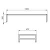 Elita Look podstavec 100 White Matt, 100x20x43,2 cm, RE111002025290