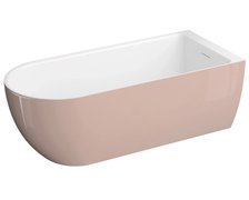 Polimat MURENA voľne stojaca prístenná akrylátová vaňa, ružová 170 x 75 cm 00738