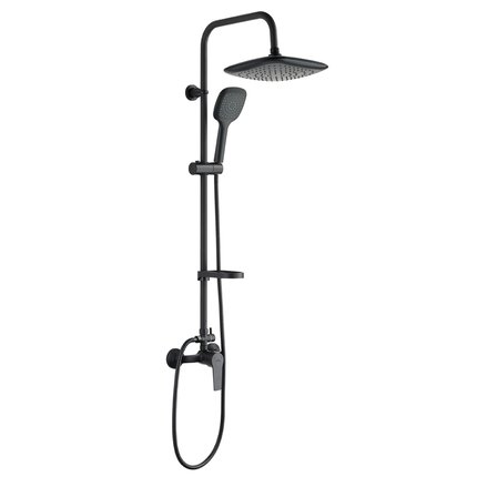 Kuchinox FIONA sprchový set s batériou, čierny PKF_70KB