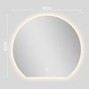 Some AURA LED zrkadlo so skoseným spodným okrajom 81 x 90 cm, vyhrievacia podložka SOME-A-LU-AURA-CTL804-90