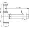 AlcaPlast sifon umývadlový bez výpuste odtok 40 mm A43