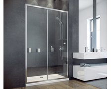 Besco sprchové dvere posuvné DUO SLIDE 130x195 cm, sklo číre