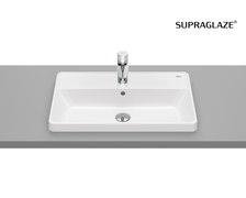 Roca GAP SQUARE keramické umývadlo zápustné 60 x 39 cm, biele SUPRAGLAZE® A3270YAS00