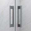 Radaway IDEA BRUSHED NICKEL KDD obdĺžnikový sprchový kút 90 x 75 x 205 cm 387060-91-01L+387066-91-01R