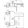 Valvex LOFT nástenná vaňová batéria, white 2456520