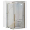 Rea FARGO GOLD sprchový kút 90 x 90 x 195 cm sklo číre K4903