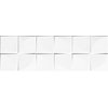 Ceramika Konskie White glossy quadra obklad lesklý, rektifikovaný 25 x 75 cm