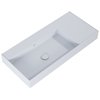 Elita Level ľavé nástenná umývadlo Solid Surface 100,5x45,5 cm Stone matt RE041461187040