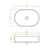 Laveo DESNA umývadlo na dosku 50 x 35 cm VUD_B250