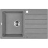 Laveo MARGARITA granitový drez 79 x 49 cm, sivý SBM_511T