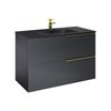 Elita SOHO skrinka pod umývadlo 100 cm 2S black matt PDW 168746