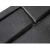 BESCO AXIM ULTRASLIM Stone Effect 80 štvorcová arlylátová sprchová vanička 80 x 80 cm, čierna