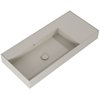 Elita Level ľavé nástenná umývadlo Solid Surface 100,5x45,5 cm Fume matt RE041461187020