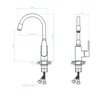 Kuchinox DIMA stojanková batéria s elastickým ramenom BQD_021D