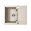 Laveo CHICHI granitový drez 58 x 48 cm, bež SBH_413Y