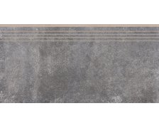 Cerrad Montego Antracyt rektifikovaná schodnica matná 40 x 80 cm