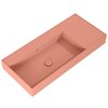 Elita Level ľavé nástenná umývadlo Solid Surface 100,5x45,5 cm Terra Pink matt RE041461186600