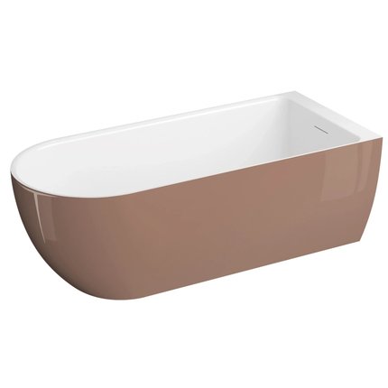 Polimat MURENA voľne stojaca prístenná akrylátová vaňa, mokka 170 x 75 cm 00716