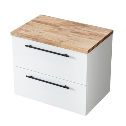 Kúpeľňová skrinka Nava s vrchnou doskou 70 cm 004-SU70-01+999-BL70-01