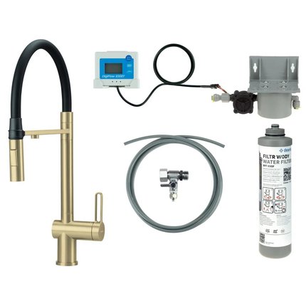 Deante MAGNETIC drezová vodovodná batéria so súpravou na filtráciu vody BRMFR75M