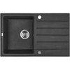 Laveo MARGARITA granitový drez 79 x 49 cm, čierny SBM_711T
