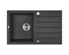 Laveo MARGARITA granitový drez 79 x 49 cm, čierny SBM_711T