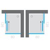 Aquatek FAMILY R23 obdĺžnikový sprchový kút 120 x 80 x 195 cm, profil chróm